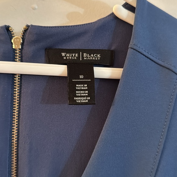 White House Black Market Zipper Back Sleeveless Midi Dress - Picture 2 of 5